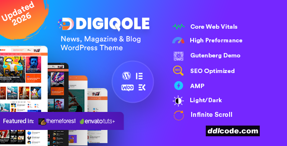 Digiqole - News Magazine WordPress Theme