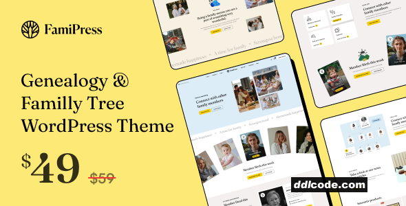 FamiPress - Genealogy & Family Tree WordPress theme