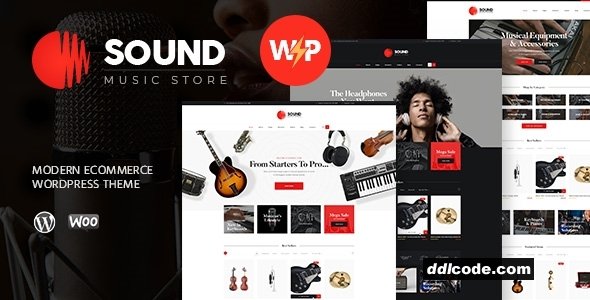 Sound - Musical Instruments Online Store WordPress Theme