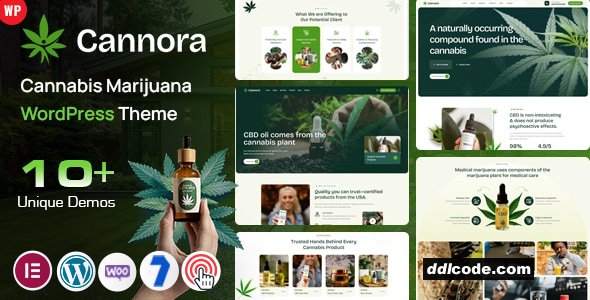 Cannora - Cannabis Marijuana WordPress Theme