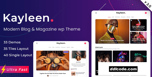 Kayleen - Blog & Magazine WordPress Theme