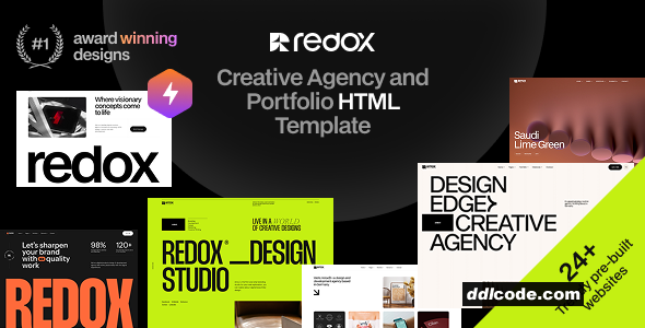 Redox - Creative Agency Portfolio HTML Template