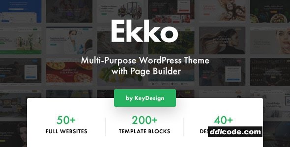 Ekko - Multi-Purpose WordPress Theme with Page Builder