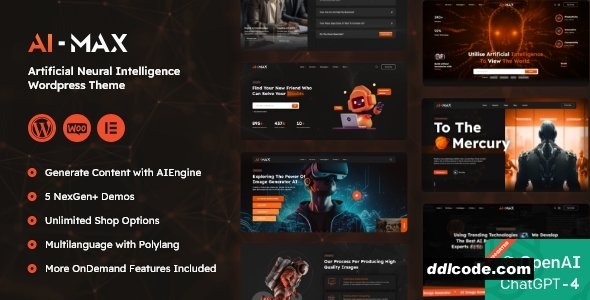 AIMAX - AI Agency WordPress Theme