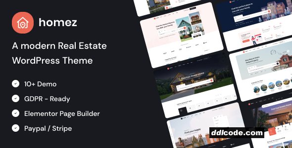 Homez - Real Estate WordPress Theme