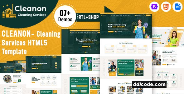 Cleanon - Cleaning Services HTML5 Template