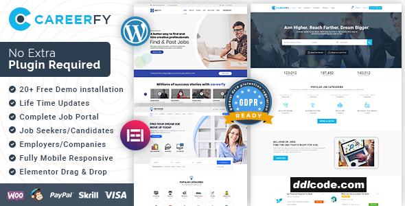 Careerfy - Job Board WordPress Theme