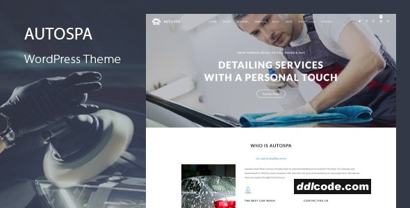 Auto Spa - Car Wash WordPress Theme