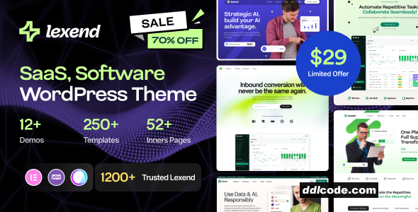 Lexend - Software, SaaS & Startup WordPress Theme
