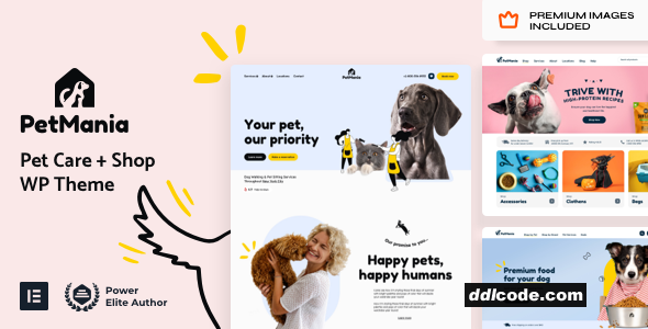 Pet Mania - Pet Shop WordPress Theme