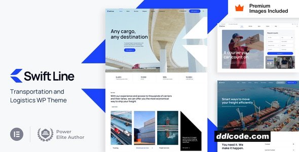 SwiftLine - Trucking Courier WordPress Theme