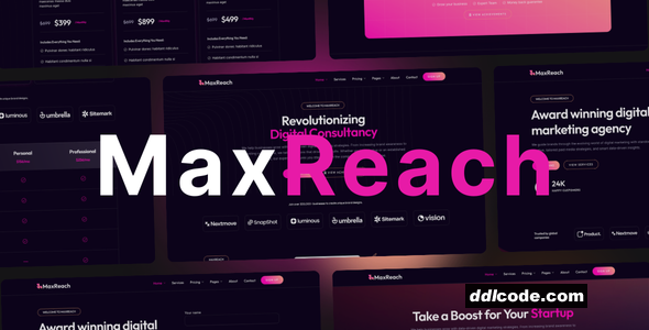 MaxReach - SEO & Digital Marketing Agency WordPress Theme