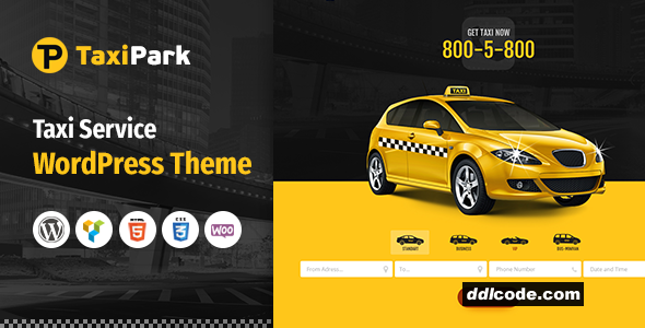 TaxiPark - Taxi Cab Service Company WordPress Theme