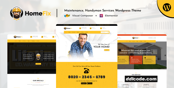 Home Fix - Maintenance, Handyman Services Theme