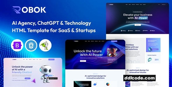 Robok - AI Agency & Technology HTML Template