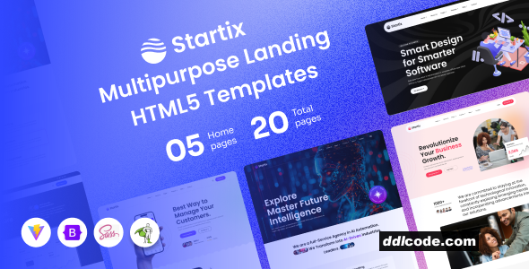 Startix - Multipurpose SaaS Landing HTML Template