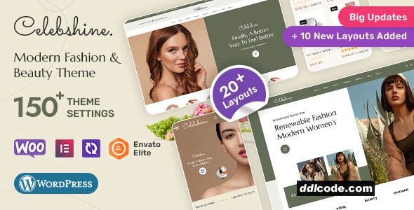 Celebshine - Multi-purpose WooCommerce Theme for Fashion & Beauty