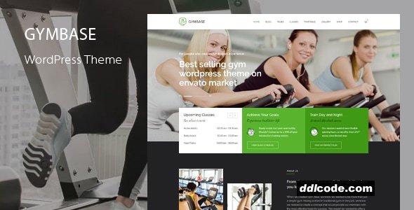 GymBase - Gym Fitness WordPress Theme