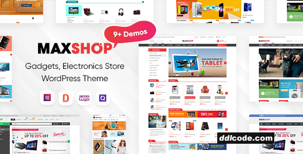 MaxShop - Electronics Store Elementor WooCommerce WordPress Theme (9+ Homepages, 2+ Mobile Layouts)