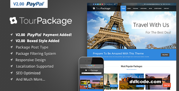 Tour Package - Wordpress Travel/Tour Theme