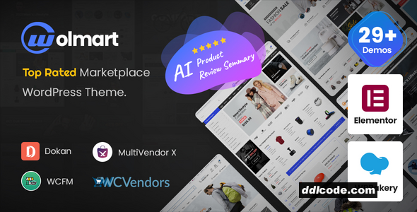 Wolmart - Multi-Vendor Marketplace WooCommerce Theme