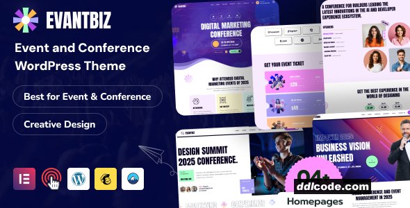 Evantbiz - Conference & Events WordPress Theme