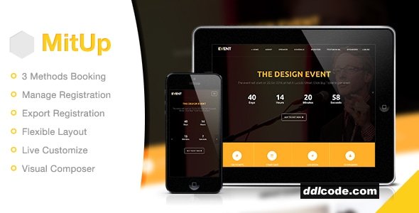 MitUp - Event & Conference WordPress Theme