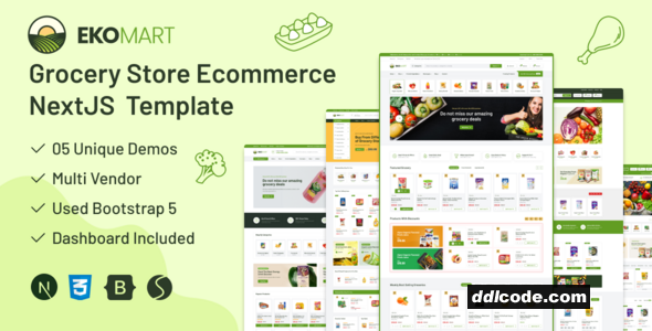 Ekomart - eCommerce React NextJS Template + Admin Dashboard