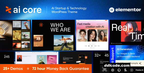 AI Core - AI Startup & Technology WordPress Theme
