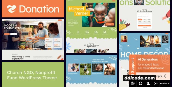 Donation - Church NGO, Nonprofit Fund WordPress Theme