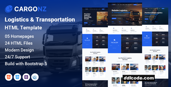 Cargonz - Logistics & Transportation HTML Template