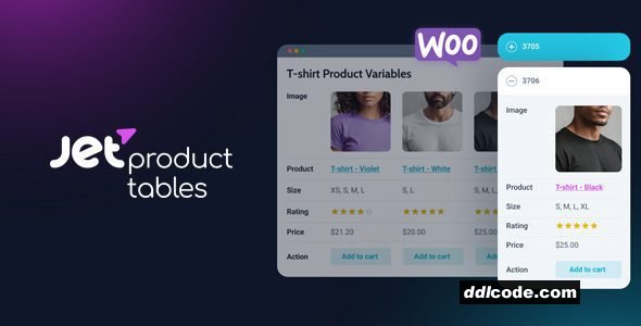 JetProductTables - Custom Product Tables Plugin for WordPress