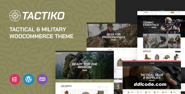 Tactiko - Tactical & Military Shop WooCommerce Theme