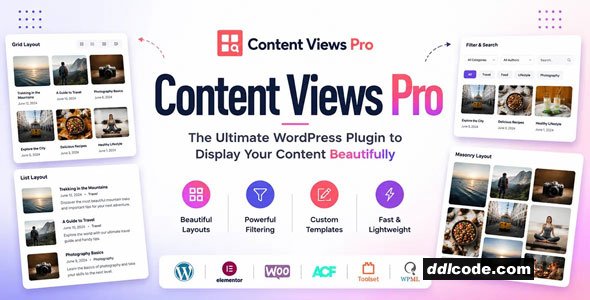 Content Views Pro - Filter & Grid Plugin