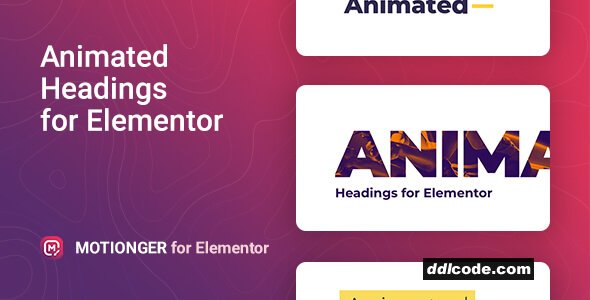 Motionger - Animated Heading for Elementor