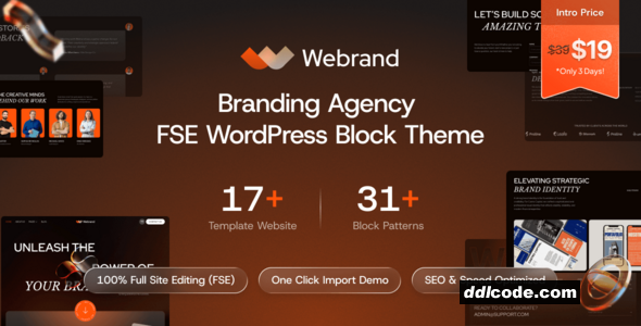 Webrand - Branding Agency Gutenverse FSE WordPress Block Theme