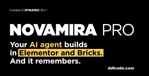 Novamira Pro - Your AI agent builds inside your WordPress