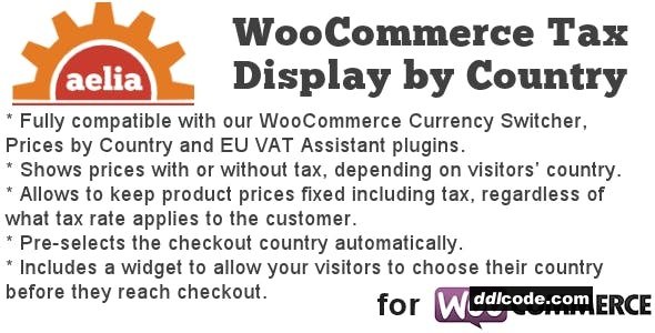 Aelia Tax Display by Country for WooCommerce