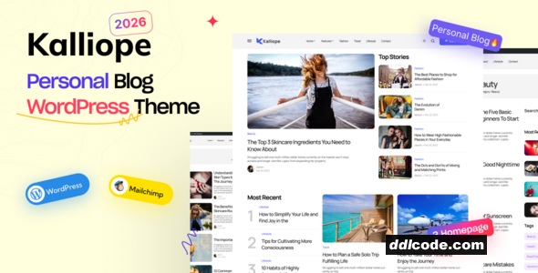 Kalliope - Modern Blog WordPress Theme