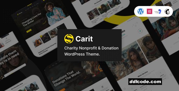 Carit - Charity Nonprofit & Donation WordPress Theme