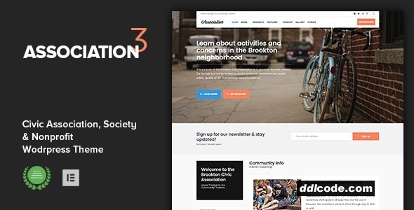 Association - Civic and Third Sector Nonprofit WordPress Theme
