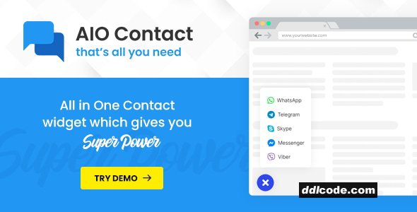 AIO Contact - All in One Contact Widget