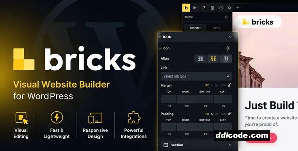 Bricks Theme (with built In Builder)