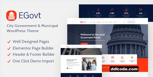 EGovt - City Government WordPress Theme