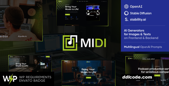 Midi - Sound & Music School WordPress Theme