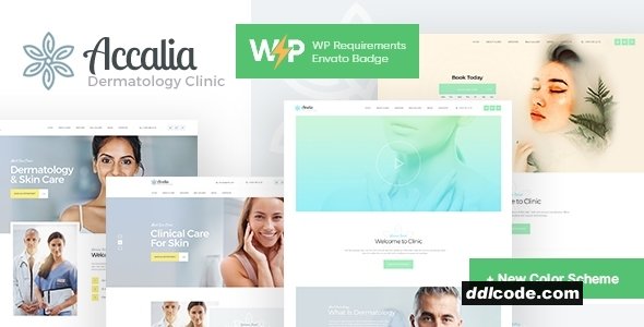 Accalia - Dermatology Clinic & Cosmetology WordPress Theme + Elementor
