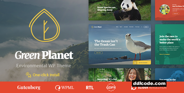 Green Planet - Ecology & Environment WordPress Theme