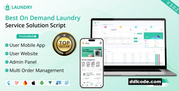 Best laundry app with Admin panel | Laundry booking system | Quick wash | On-Demand Laundry