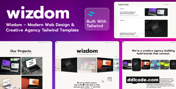 Wizdom - Modern Web Design Tailwind CSS Template