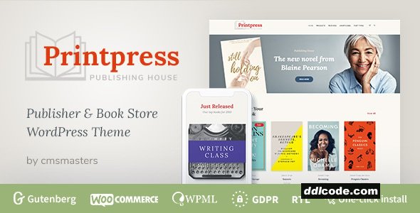 Printpress - Book Publishing WordPress Theme